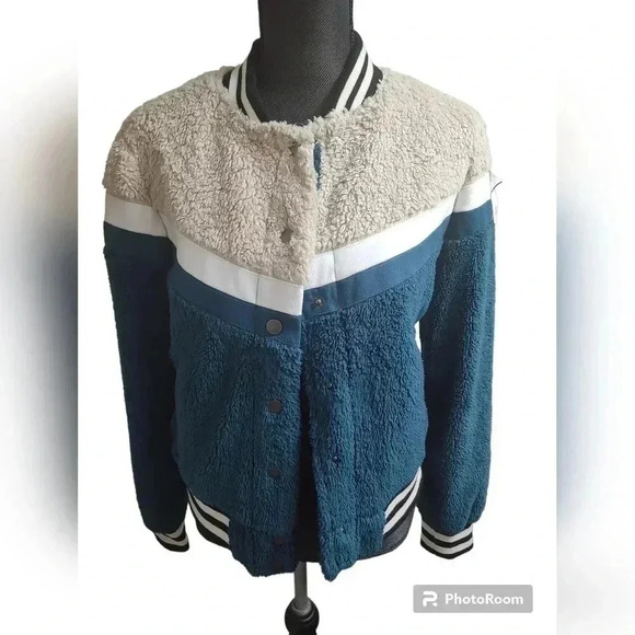 Celebrity Pink Women's Faux-Fur Varsity Bomber Coat Jacket - Picture 2 of 3